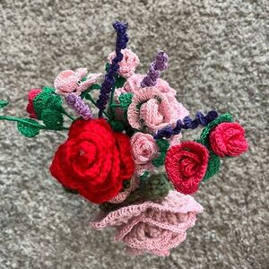 Handcrafted Floral Crochet Boquet